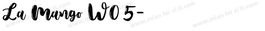 La Mango W05字体转换